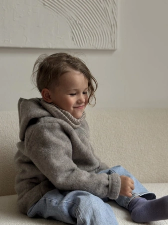 Merinowca - Kurtka z wełny merino taupe