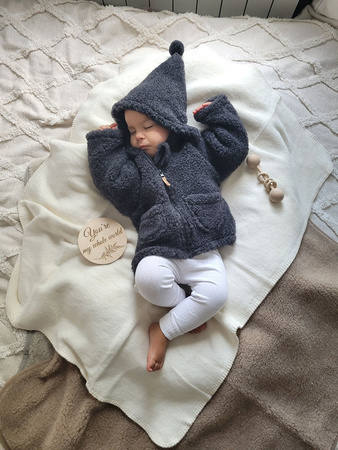 Koc bawełniany Oslo  ecru