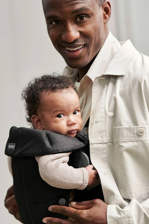 BABYBJORN MINI Woven – nosidełko, Czarny