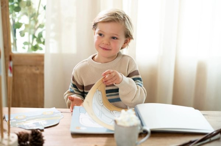 Little Dutch Kreatywny zeszyt z nożyczkami Jim & Friends