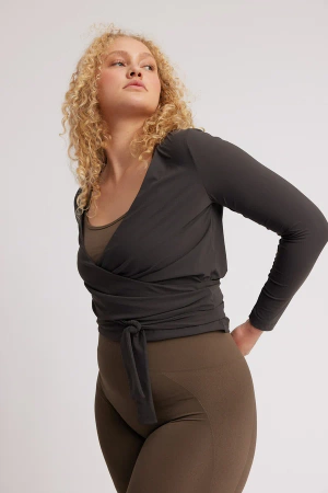 Rethinkit - Bluzka damska Tee Valencia - Almost Black
