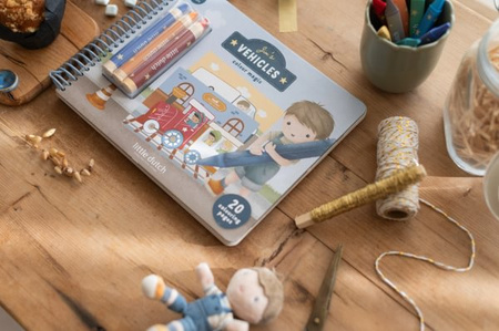 Little Dutch Kreatywny zeszyt z kredkami Jim & Friends