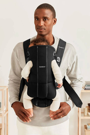 BABYBJORN MINI Woven – nosidełko, Czarny