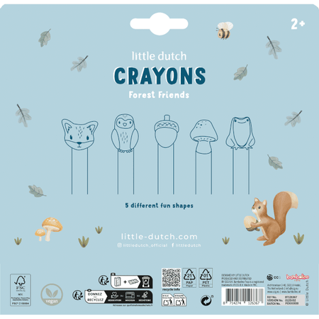 Little Dutch Kredki woskowe Forest Friends