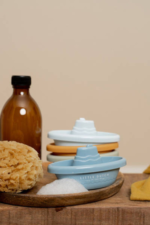 Little Dutch - Zestaw 4 łódeczek do zabawy - Blue