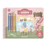 Little Dutch Kreatywny zeszyt z kredkami Rosa & Friends