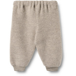 Wheat - Spodnie z wełny merino Kinnie - Khaki melange