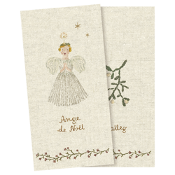 Maileg - Serwetki - Napkin, Angel, White - Small