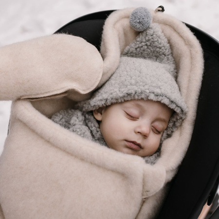 Zaffiro - Rękawiczki dla dorosłych wełna premium - Beige
