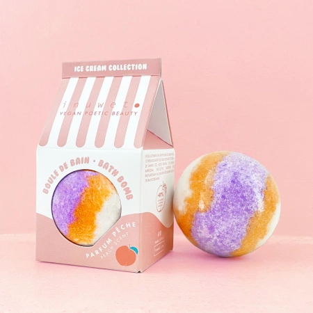 Inuwet Kula do kąpieli Ice Cream Collection Brzoskwinia