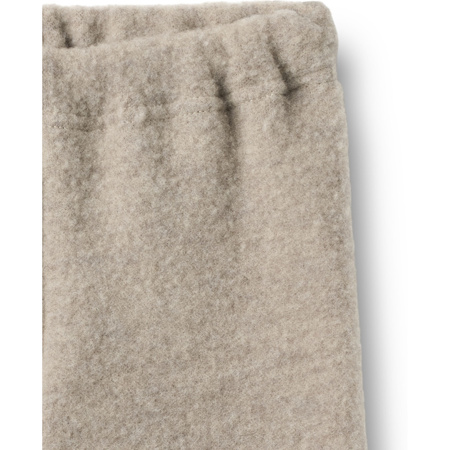 Wheat - Spodnie z wełny merino Kinnie - Khaki melange