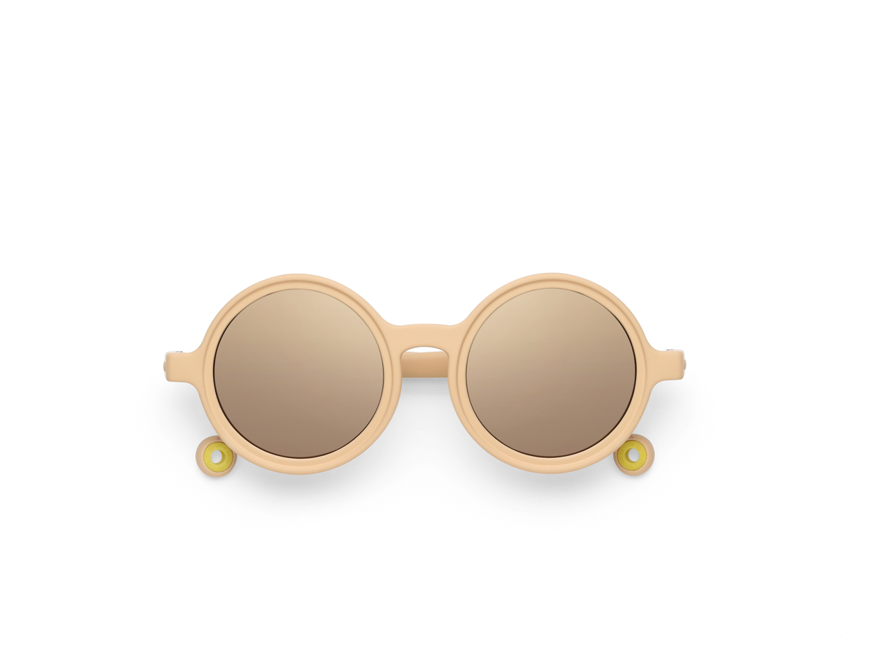 OLIVIO & CO - Okulary przeciwsłoneczne z polaryzacją Round 1-3 lata - Desert Sand