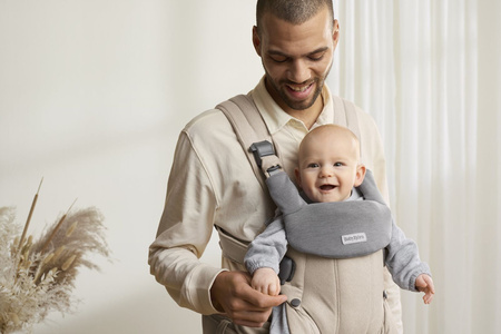 BABYBJORN - nosidełko Harmony, Woven Jasny Beż melanż
