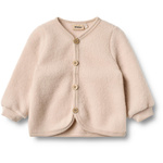 Wheat - Kardigan z wełny merino Kari - Pale lilac