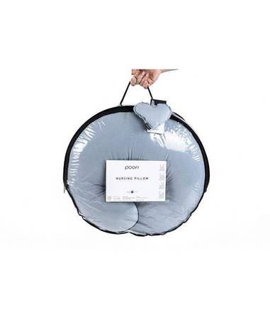 Poofi - Poduszka do karmienia Organic - Dusty Blue