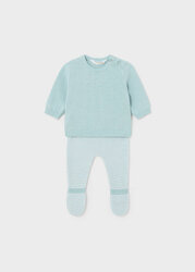 Mayoral - Komplet półśpiochy tricot 6-9m - Szkło