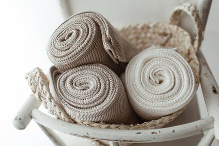 My Memi - Bambusowy kocyk Fir 80x100 - Light beige