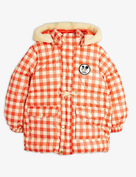 Mini Rodini Kurtka puchowa Ritzratz patch gingham