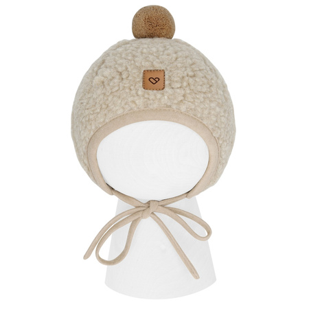 Zaffiro - Czapeczka Tulip wełniana Nevada Beige