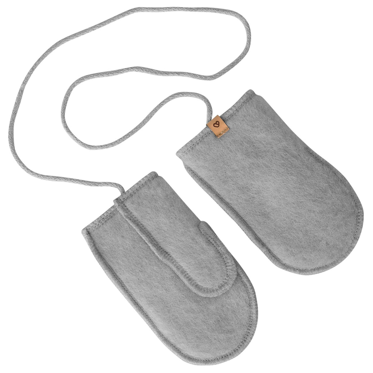 Zaffiro - Rękawiczki dziecięce wełna premium - Grey