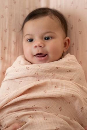 Little Dutch Otulacz muślinowy 120 x 120 cm Pure Blossom