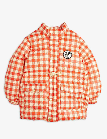 Mini Rodini Kurtka puchowa Ritzratz patch gingham