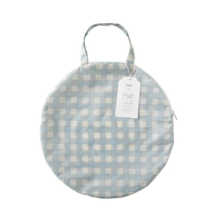 3 Sprouts Namiot dla Dzieci Recycled Gingham Blue