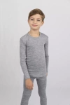 Engel Natur - Dziecięca bluzka z wełny merino i jedwabiu - Light grey