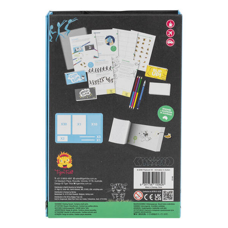 Tiger Tribe Zestaw do Animacji Poklatkowej - Flip Book
