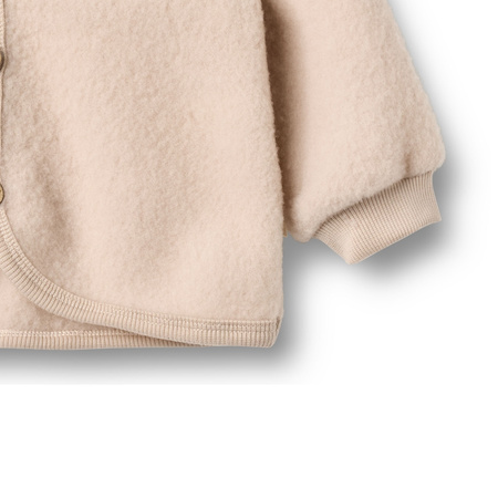 Wheat - Kardigan z wełny merino Kari - Pale lilac