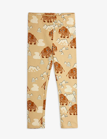 Mini Rodini Legginsy Mammoth- Beżowe