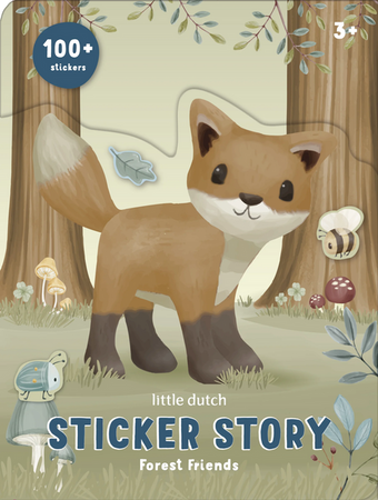 Little Dutch Książeczka z naklejkami Forest Friends