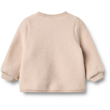 Wheat - Kardigan z wełny merino Kari - Pale lilac