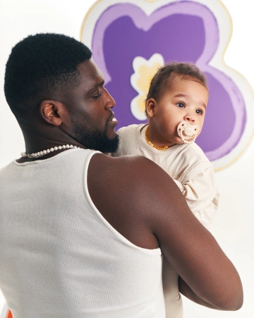 Smoczek pozycjonujący LUU Kids Cookie Beige