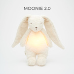 MOONIE 2.0 Szumiący Króliczek Organic z Lampką - Polar