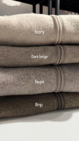 Merinowca - Kombinezon z wełny merino Dark beige