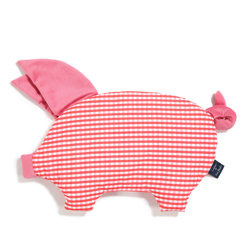 La Millou - Poduszka Sleepy Pig - By Lara Gessler - Marbella Vichy - Florida Pink