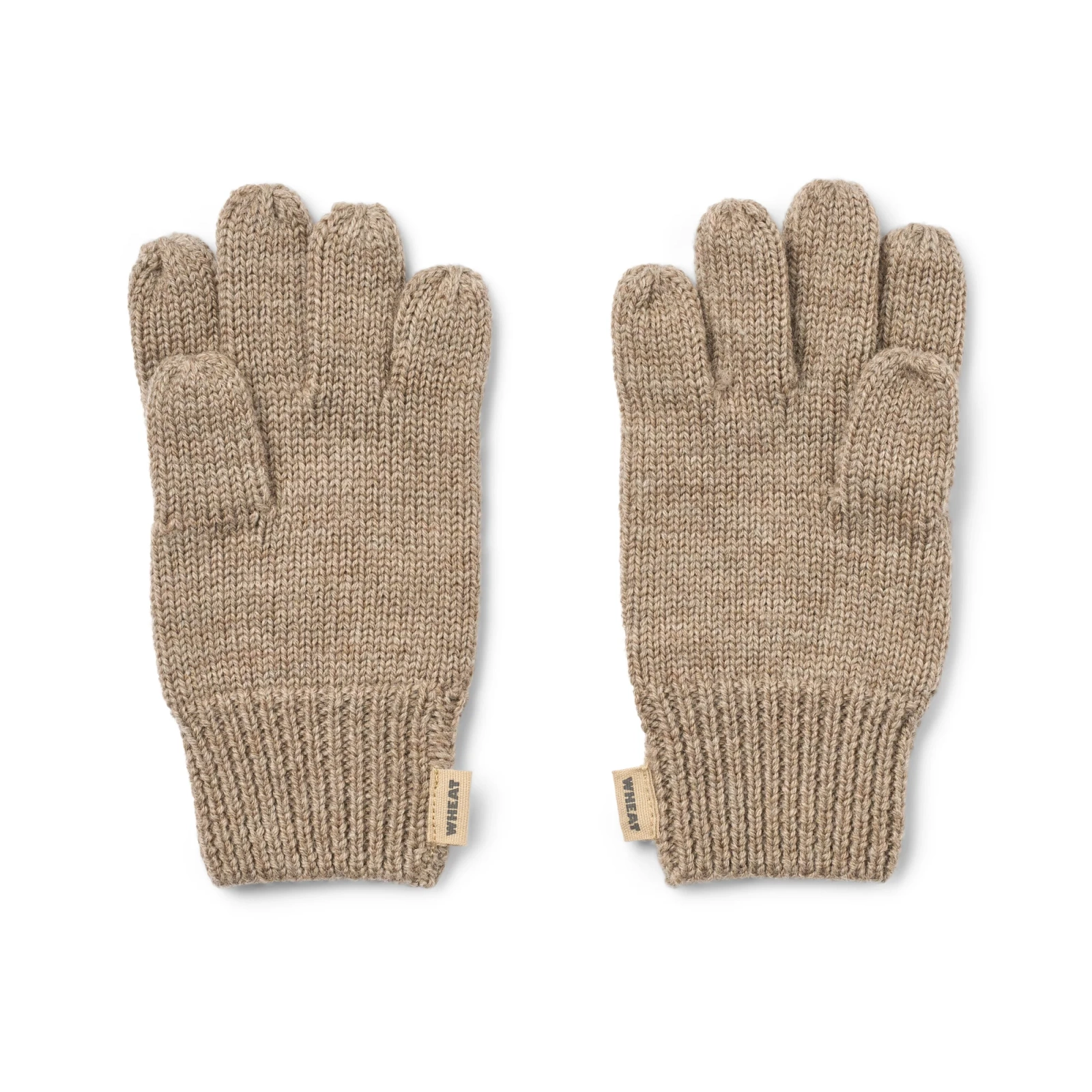 Wheat - Rękawiczki z palcami Bobbe - Grey camel melange