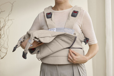 BABYBJORN - nosidełko Harmony, Woven Jasny Beż melanż