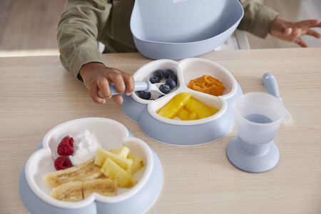 BABYBJORN - Zestaw obiadowy Dinnerware, 8 szt. - Powder Blue