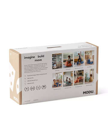 MODU Dreamer set – Kreatywne klocki rozwijające motorykę dużą, Sand Grey / Honey Yellow