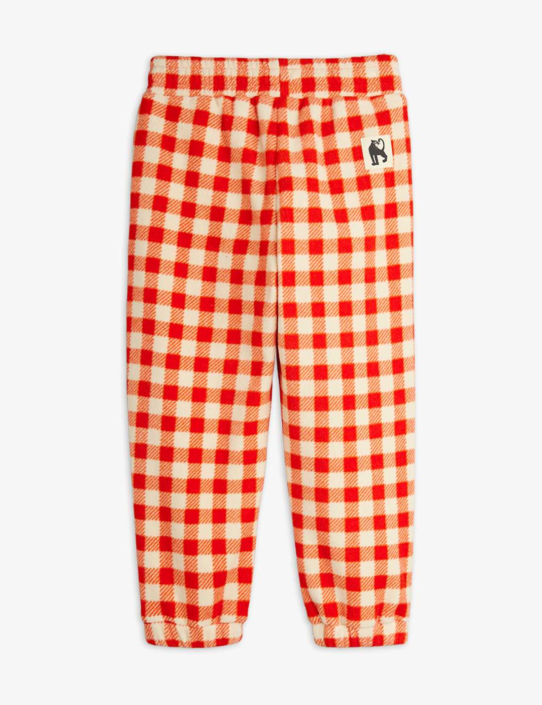 Mini Rodini Spodnie polarowe w kratę Gingham