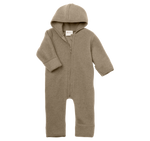 Engel Natur - Kombinezon z wełny merino z suwakiem - Walnuss Melange