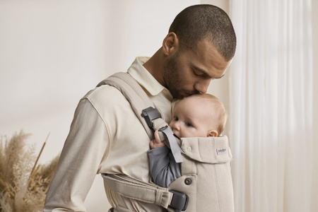 BABYBJORN - nosidełko Harmony, Woven Jasny Beż melanż