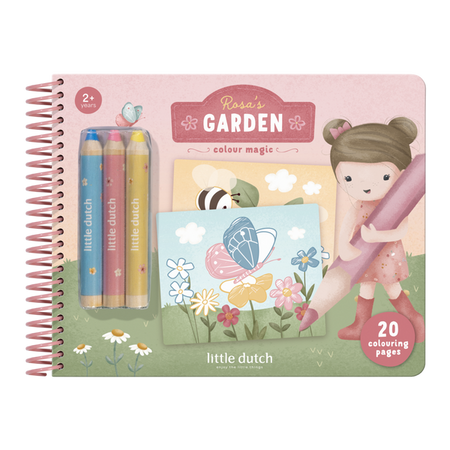 Little Dutch Kreatywny zeszyt z kredkami Rosa & Friends