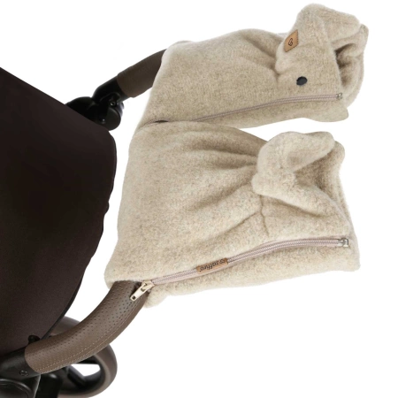 Zaffiro - Mufka do wózka wełniana Sierra - Beige