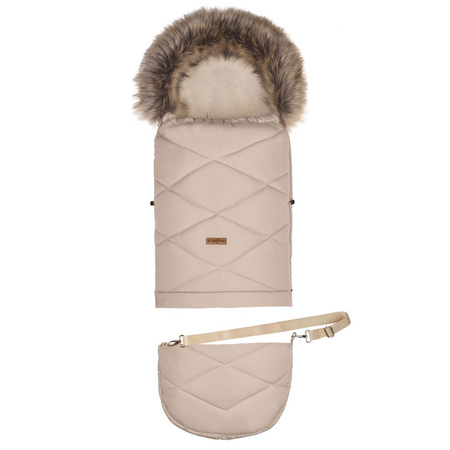 Zaffiro - Regulowany śpiwór z torbą GrowUP Aspen - Vanilla