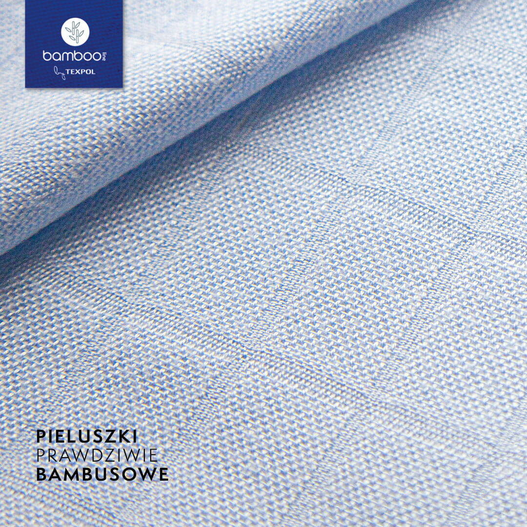 Bamboo line - Pieluszka bambusowa CLASSIC 75x75cm - Niebieski