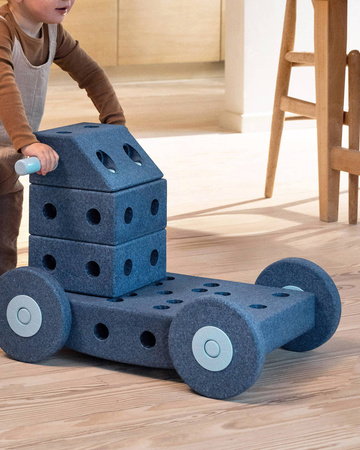 MODU - zestaw 4 piankowych kół, niebieskie