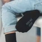 Steven - Skarpetki z wełny merynosów dziecięce - Czarny